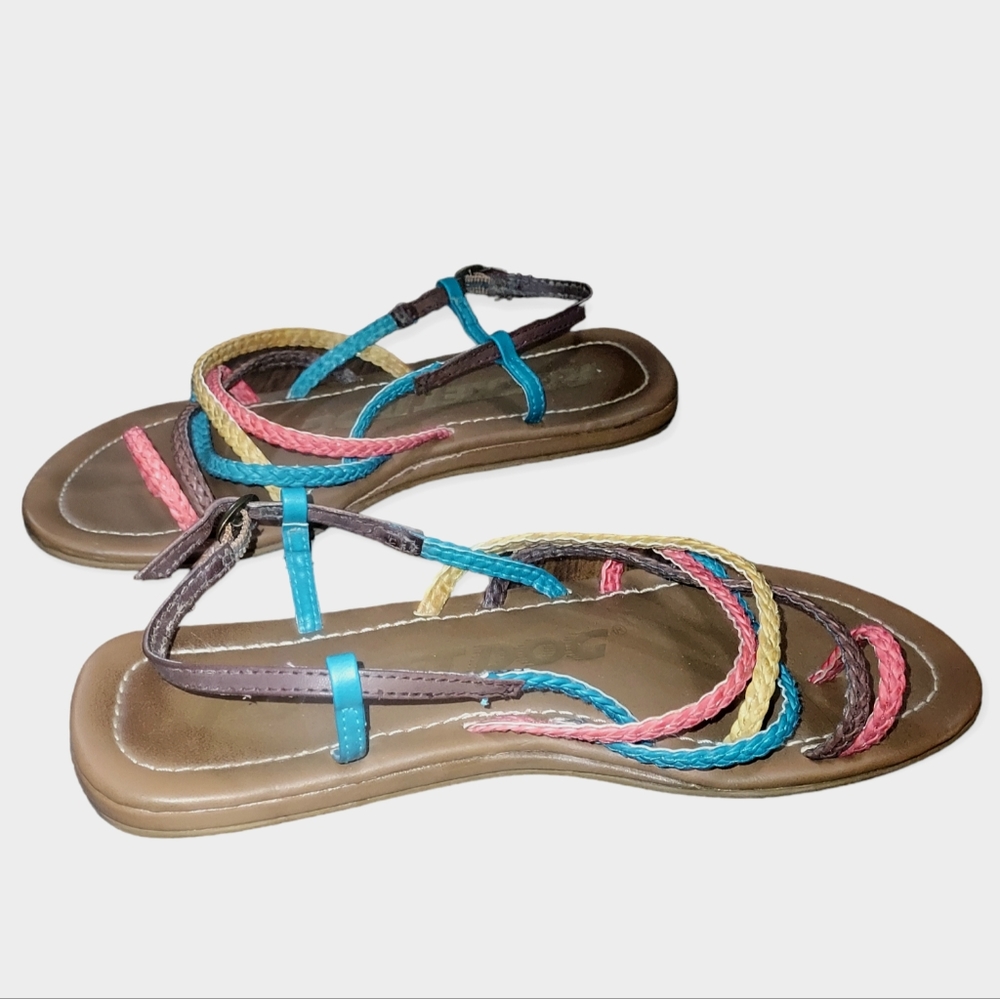 Rocket Dog Sandals according to dimensions theyre a size 8. 9.5" Toe To …